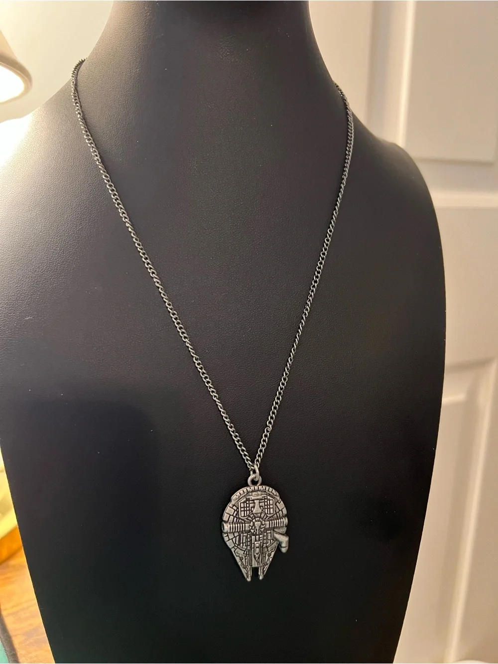 LFL Millennium Falcon pewter-looking Pendant Necklace